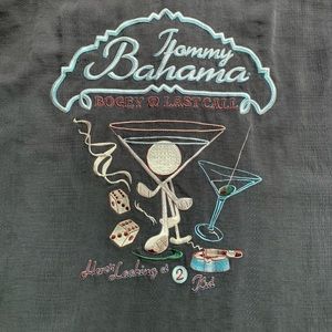 Tommy Bahama 100% Silk Men’s Button Down Short Sleeve Shirt